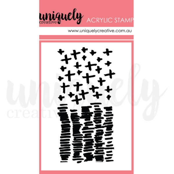 Uniquely Creative 2 x 3½ inch acrylic mini stamp featuring arithmetic numbers and symbols.