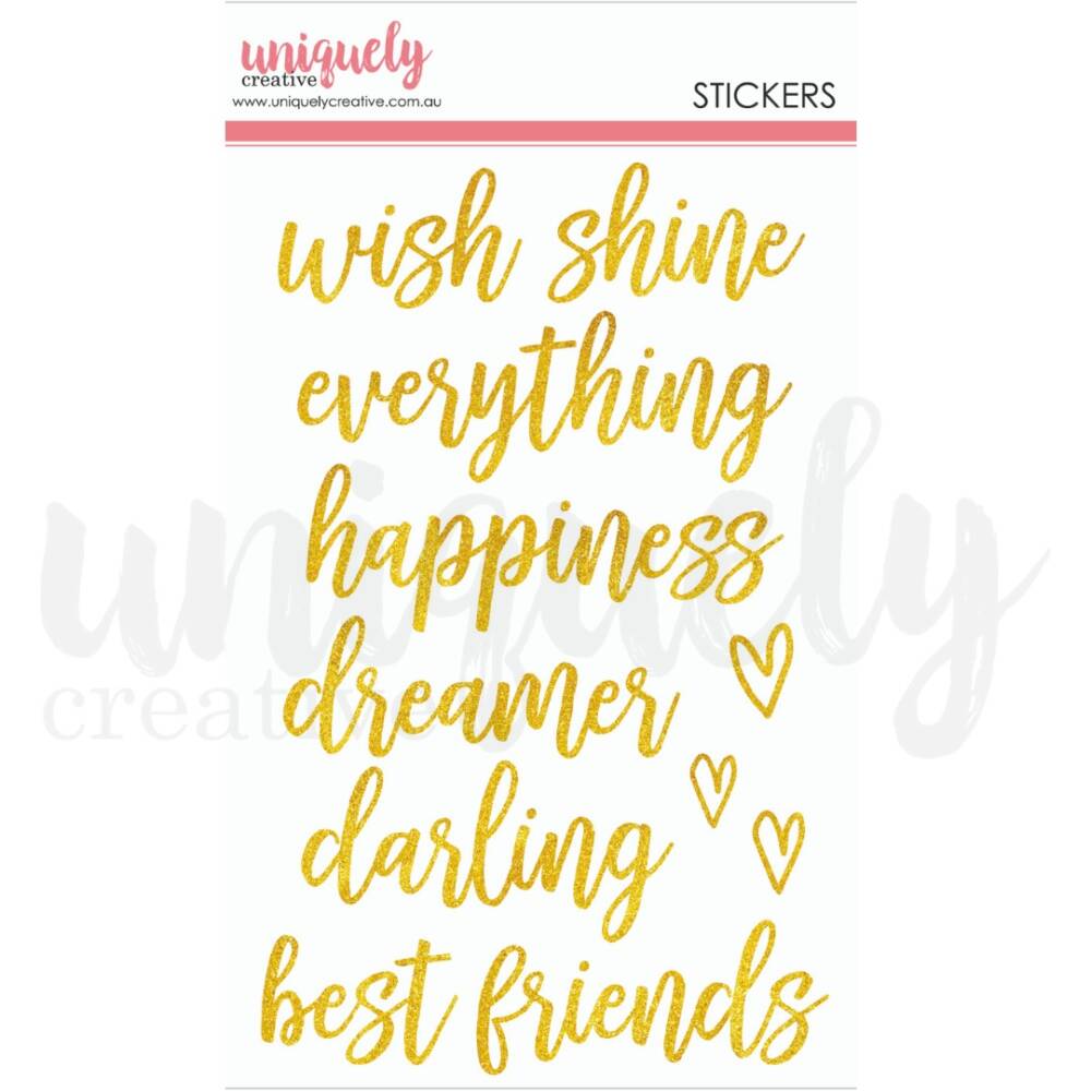 Uniquely Creative – Title Stickers - Wish