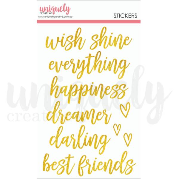 Uniquely Creative – Title Stickers - Wish