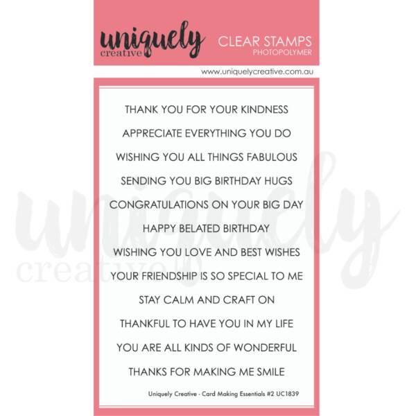 UC Stamp -  Card Making Essential #2