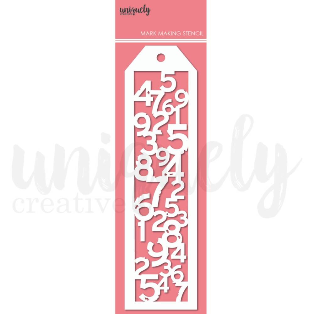 Uniquely Creative - Stencil - Stacked Numbers