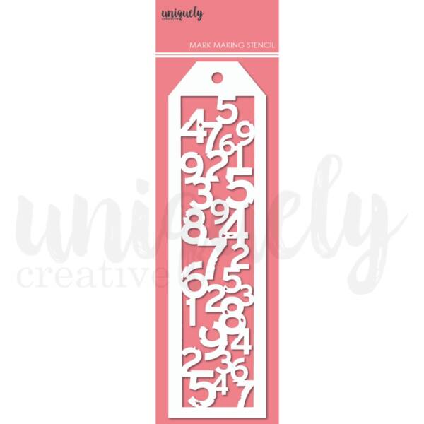 Uniquely Creative - Stencil - Stacked Numbers