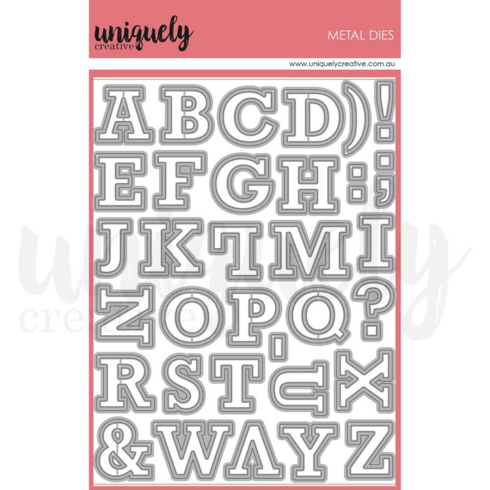 Uniquely Creative - Metal Die - Alphabet - Upper Case Outline