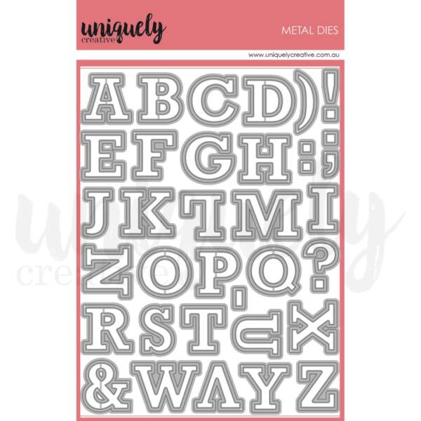 Uniquely Creative - Metal Die - Alphabet - Upper Case Outline