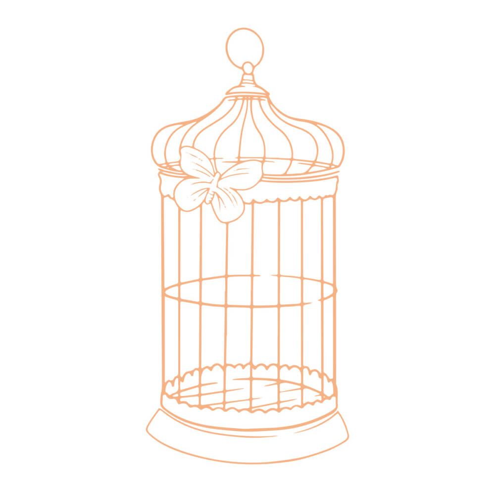 CC - My Secret Love - Stamp - Butterfly Cage