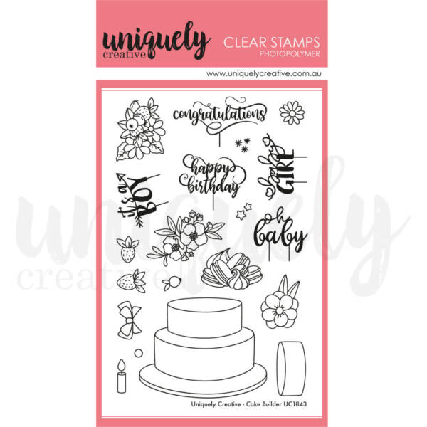 UC Cake Builder Stamp (includes bonus fussy cutting die)
