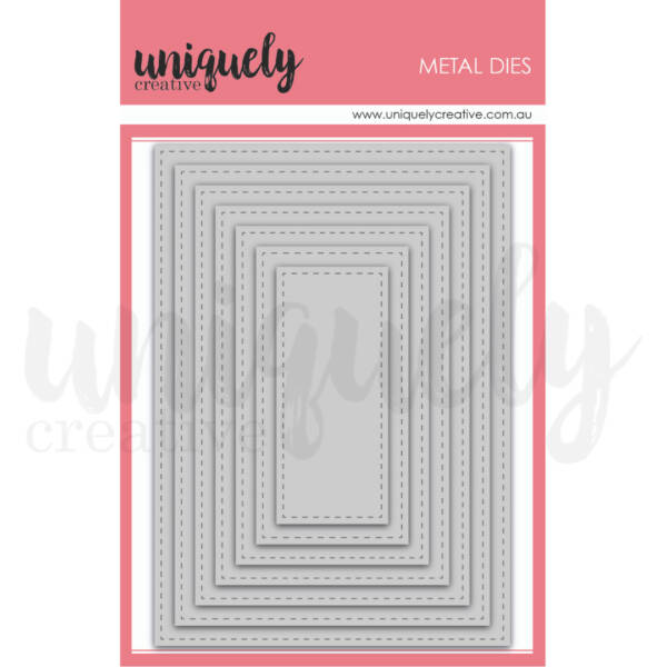 Uniquely Creative - Metal Die - Nesting - Stitched - Rectangle