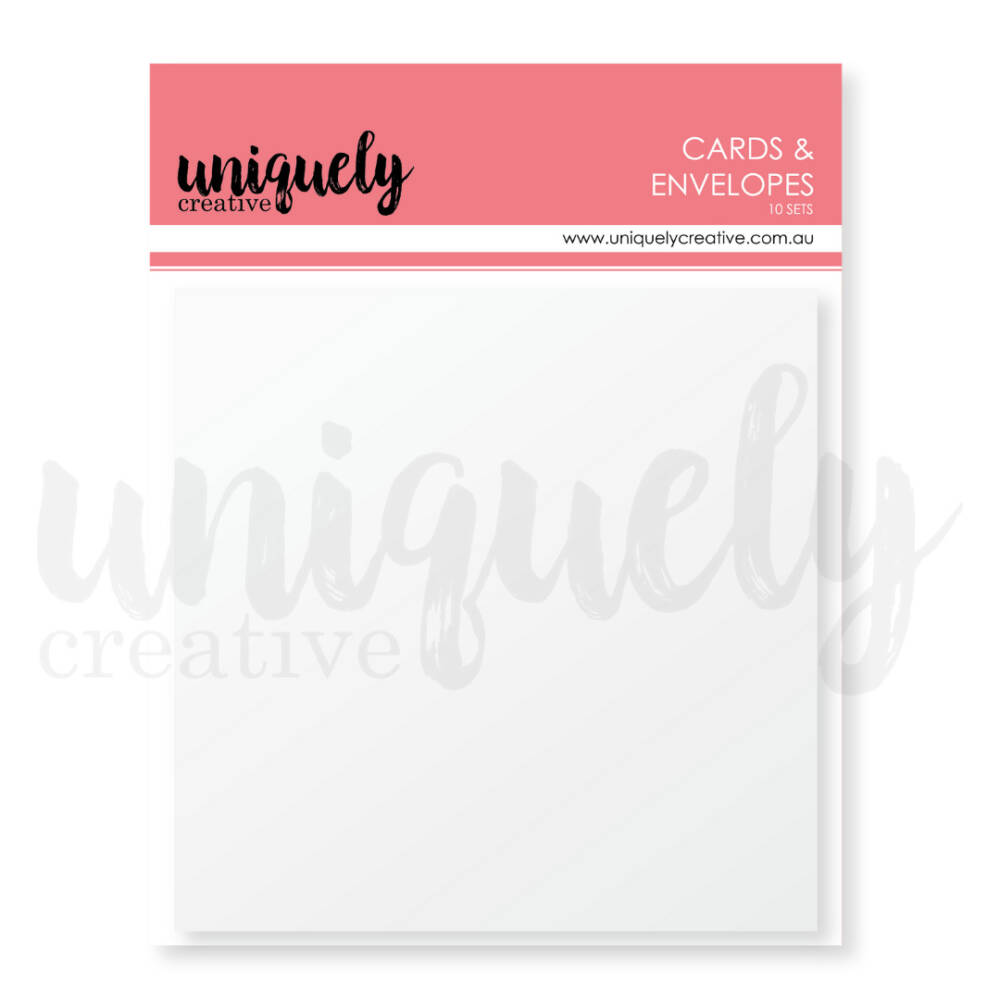 Uniquely Creative - Card & Envelope Set - Square