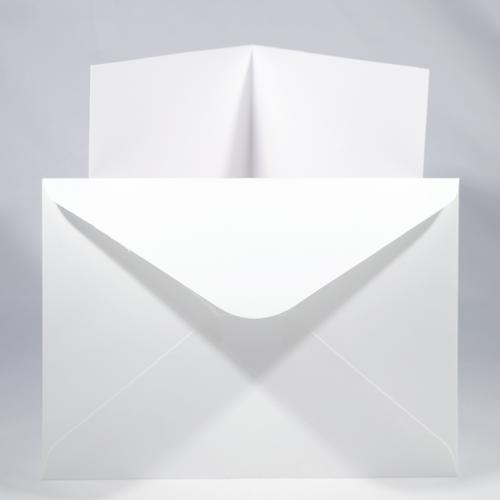 HOP Card & Envelope Set - 140mm Square - White