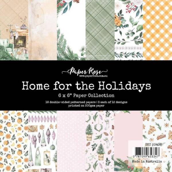 Paper Rose - 6 x 6 Collection Pack - Home for the Holidays