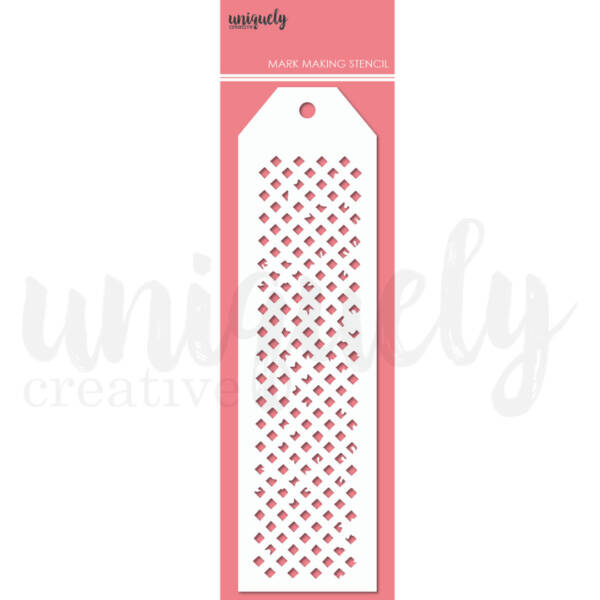 Uniquely Creative - Stencil - Grungy Lattice