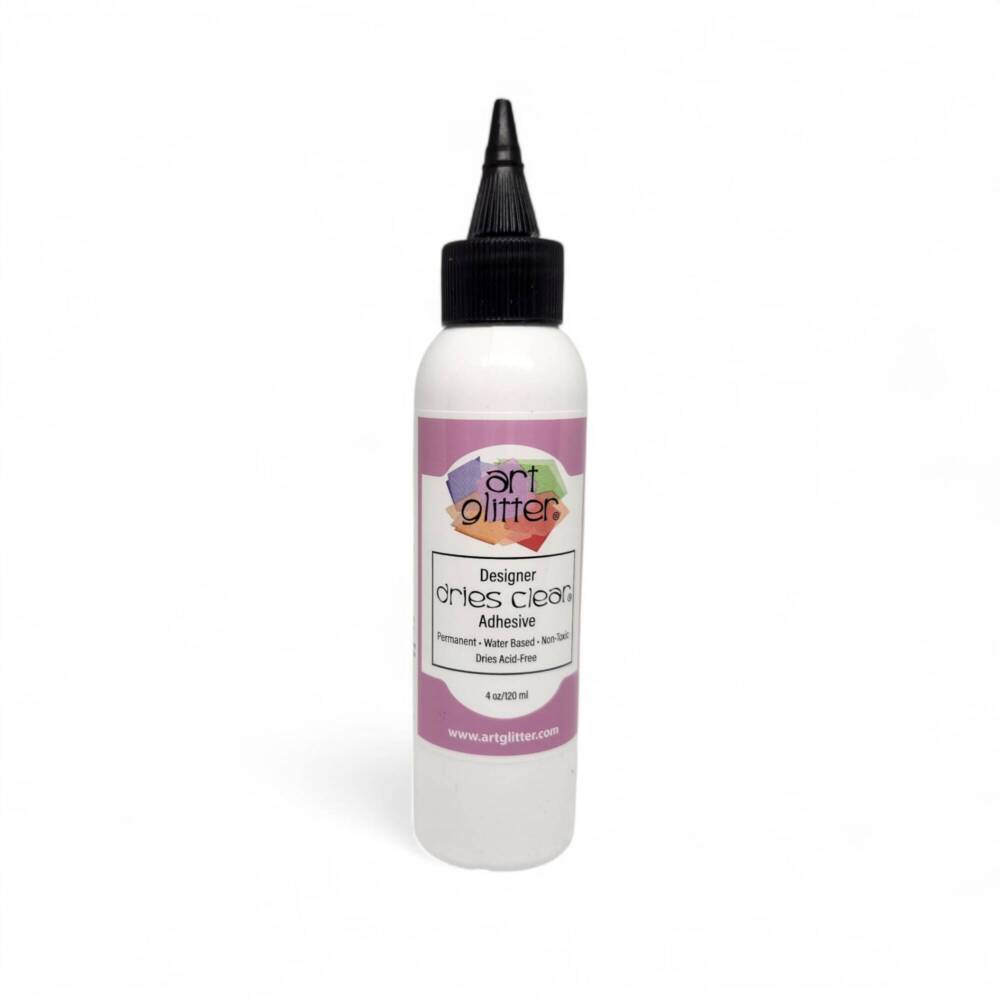 Art Glitter Glue 120ml 4oz clear-drying non-toxic craft adhesive bottle
