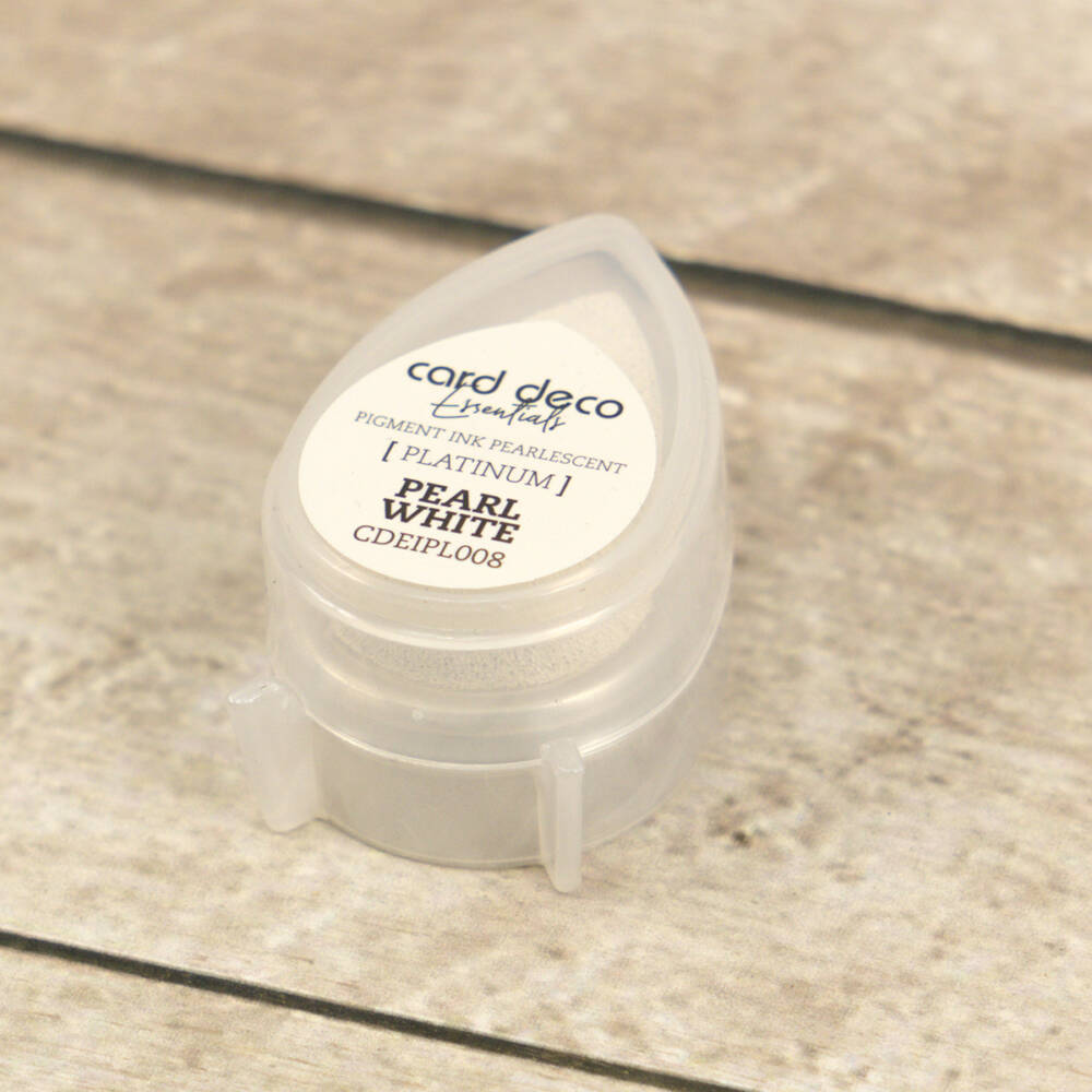 Card Deco Pigment Ink Pad - Pearl White - Image 3