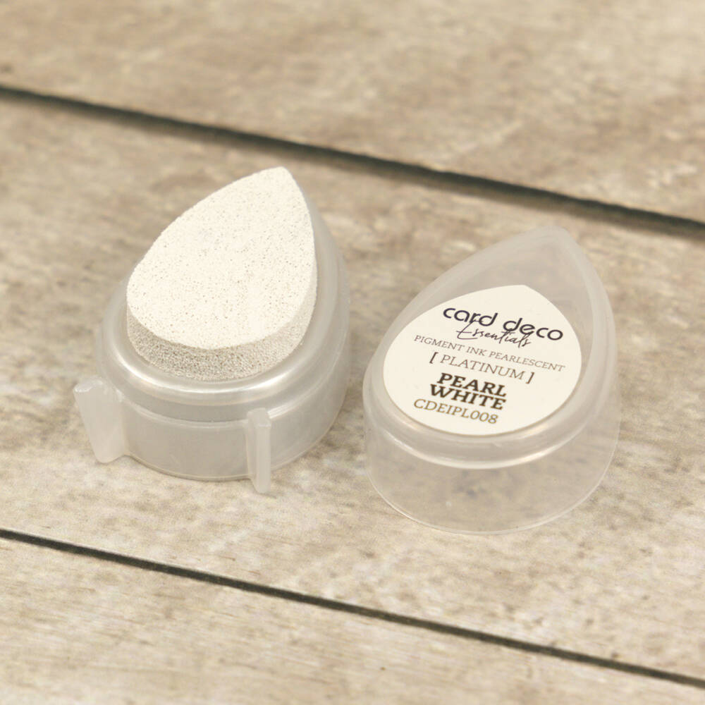 Card Deco Pigment Ink Pad - Pearl White - Image 2