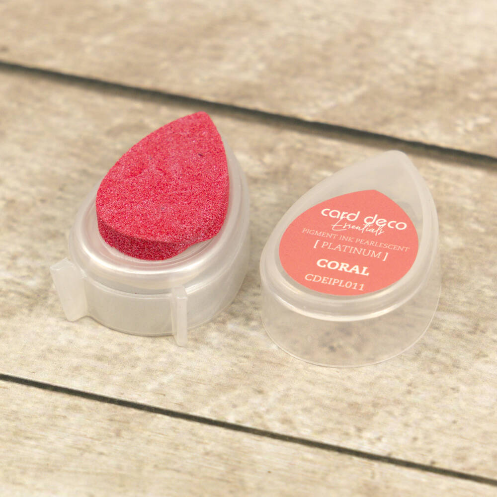 Card Deco Pigment Ink Pad - Coral - Image 3