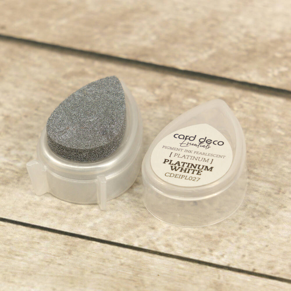 Card Deco Pigment Ink Pad - Platinum White - Image 3