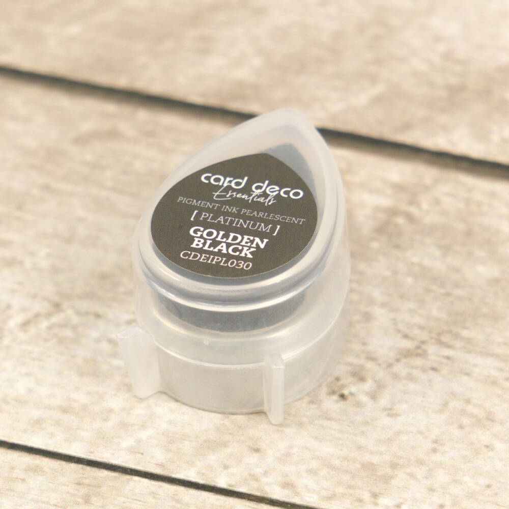 Card Deco Pigment Ink Pad - Golden Black - Image 2