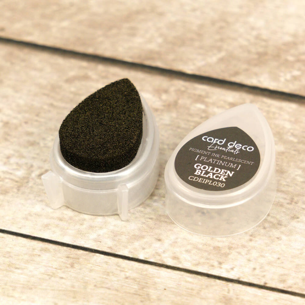 Card Deco Pigment Ink Pad - Golden Black - Image 3