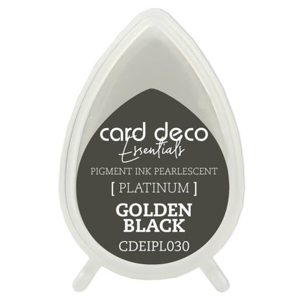 Card Deco Pigment Ink Pad - Golden Black