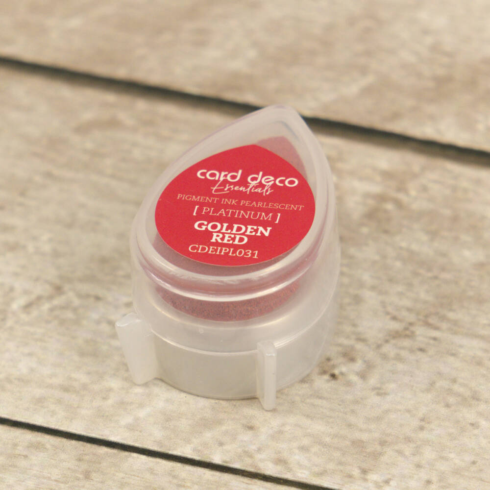 Card Deco Pigment Ink Pad - Golden Red - Image 2