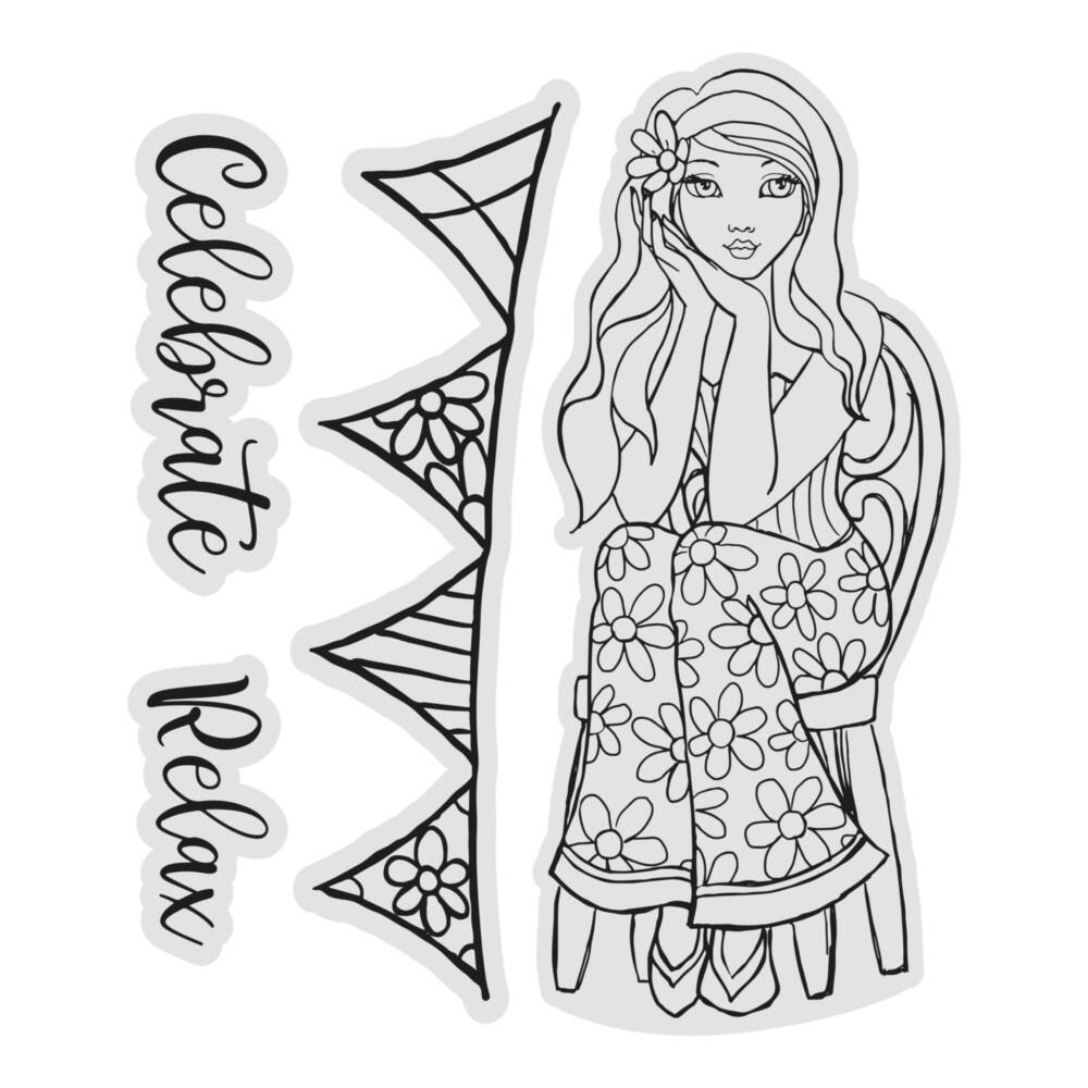 CC - You Go Girl - Stamp Set - Sitting Pretty