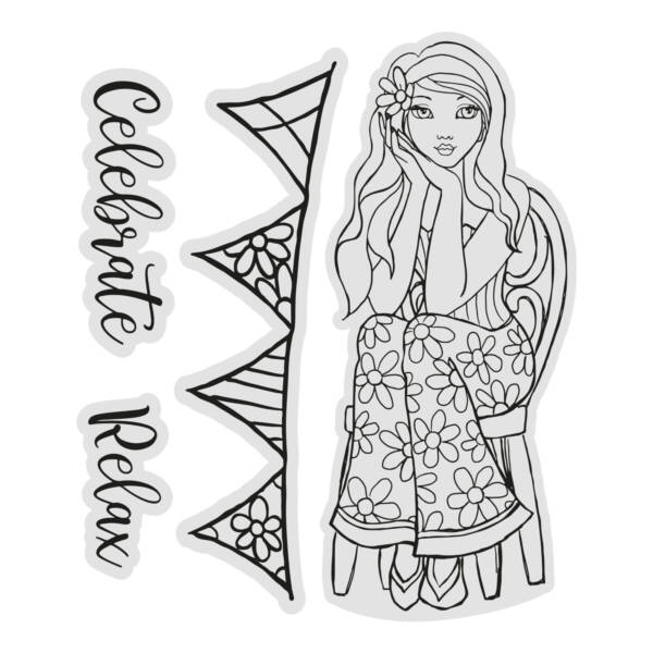 CC - You Go Girl - Stamp Set - Sitting Pretty