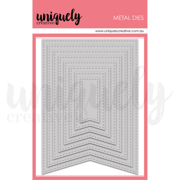 Uniquely Creative - Metal Die - Nesting - Stitched - Banner
