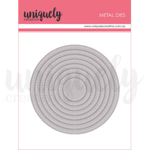 Uniquely Creative - Metal Die - Nesting - Stitched - Circle