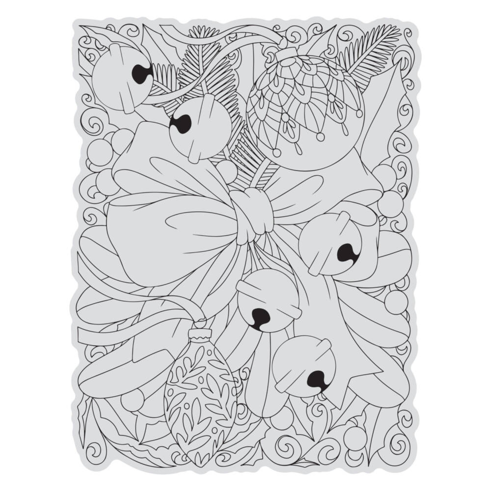CC - Stamp & Colour Stamps - Ribbon & Bells - Image 2
