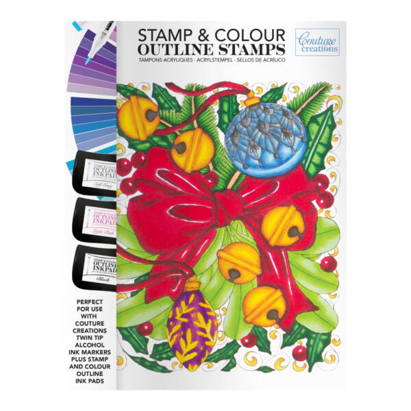 CC - Stamp & Colour Stamps - Ribbon & Bells