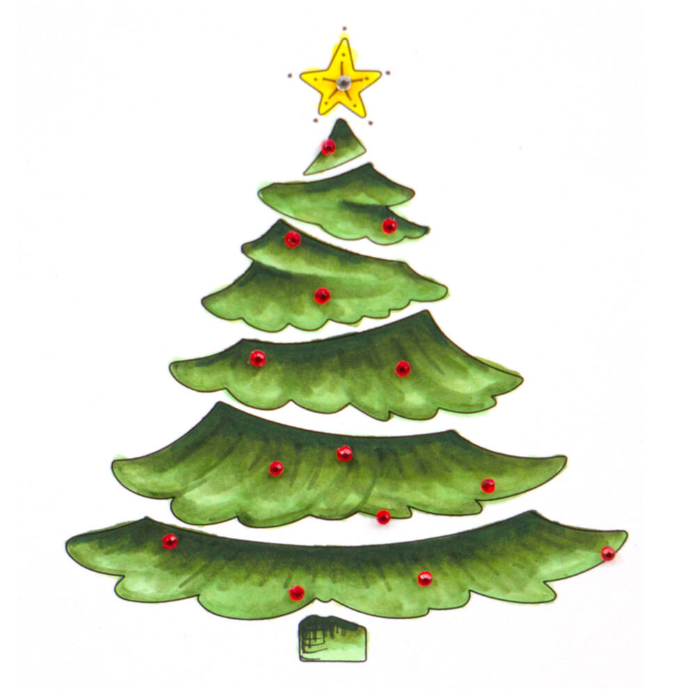 CC - Stamp & Colour Stamps - Tiered Tree - Image 2