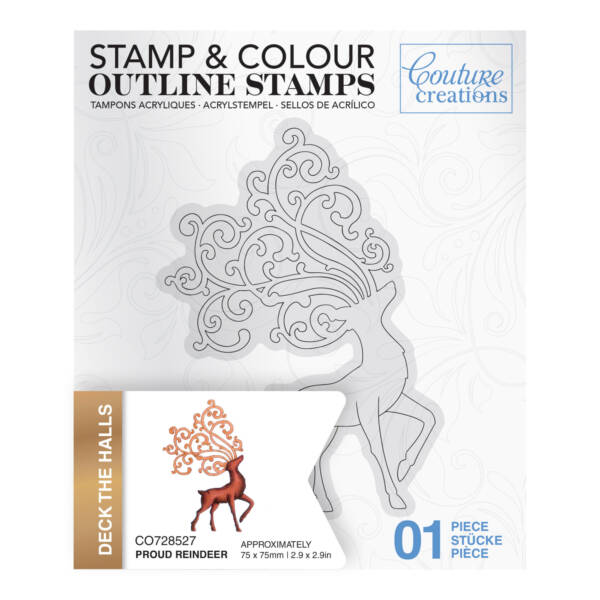 CC - Stamp & Colour Stamps - Proud Reindeer