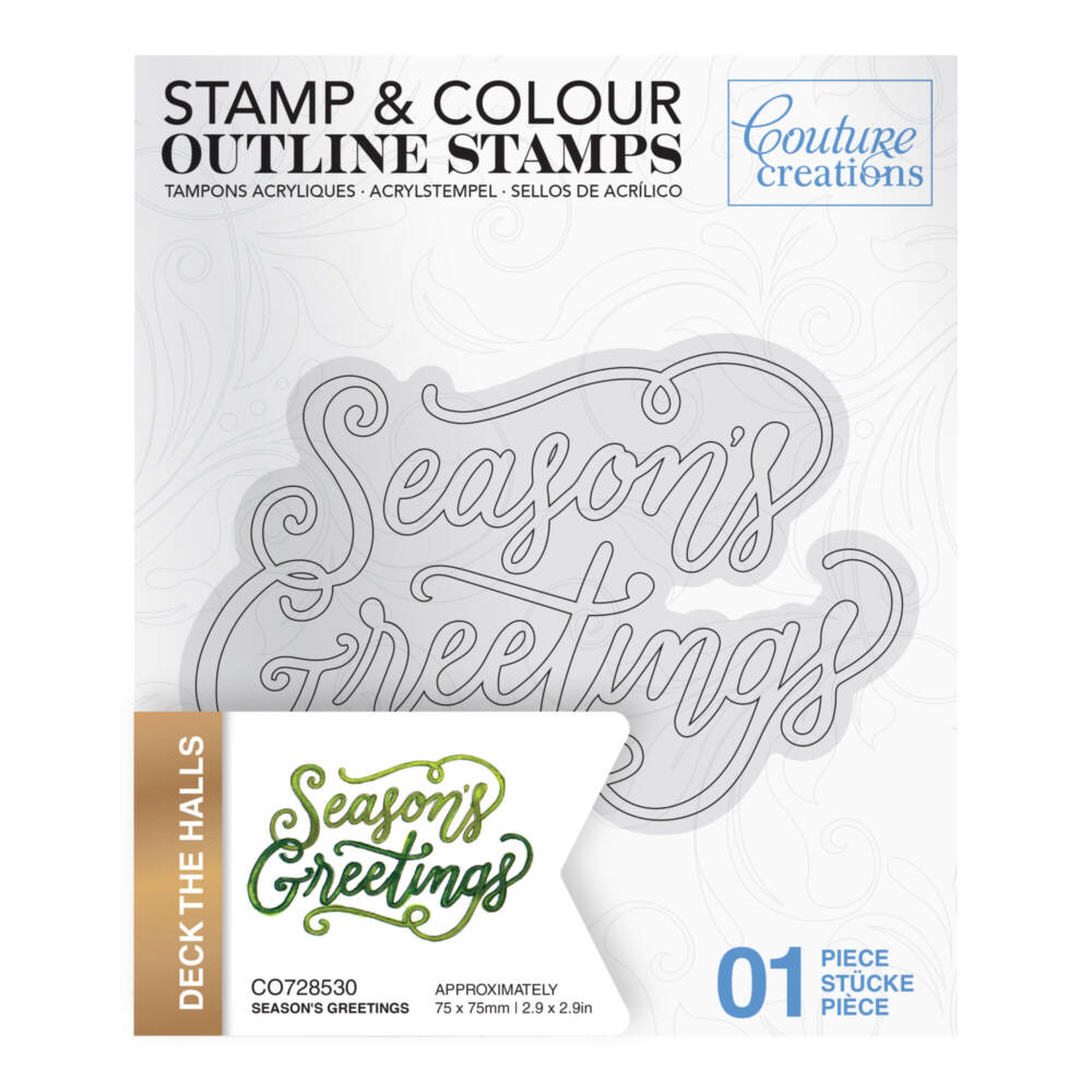 CC - Stamp & Colour Stamps - Season's Greetings