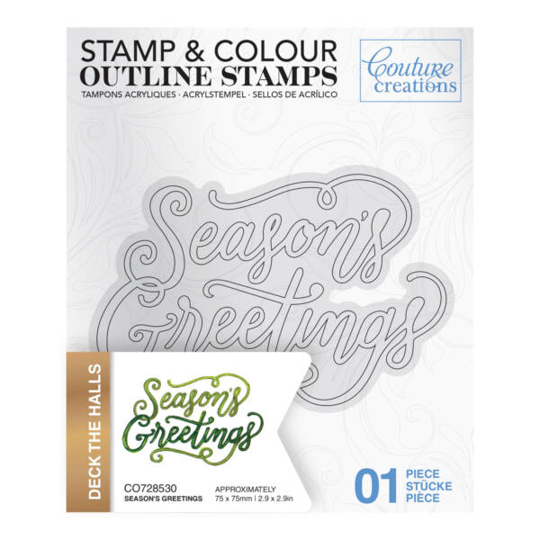 CC - Stamp & Colour Stamps - Season's Greetings