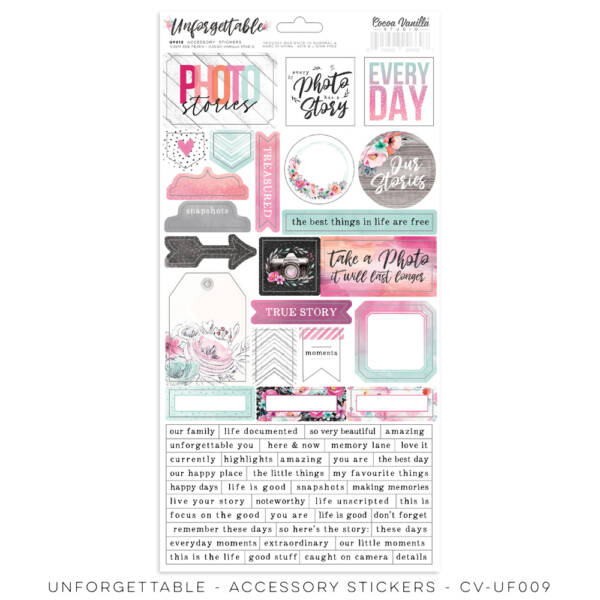 Cocoa Vanilla - Unforgettable - Accessory Stickers