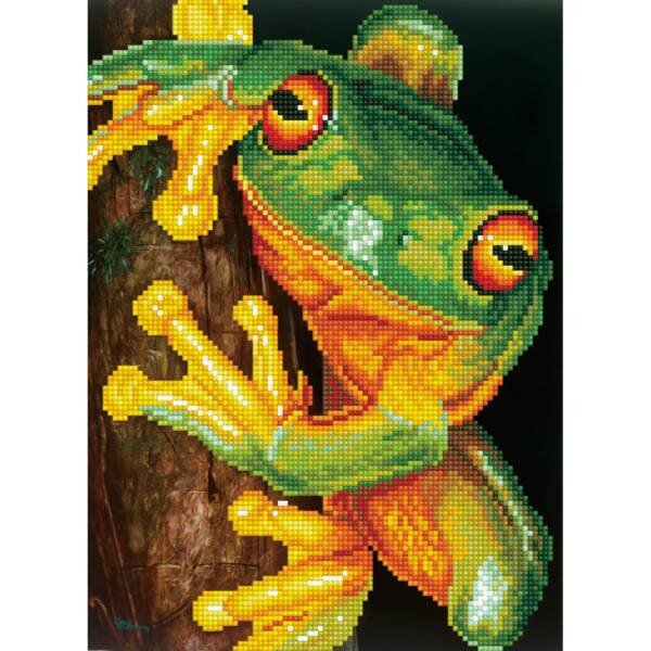 Diamond Dotz - GREEN TREE FROG - 27 x 37cm