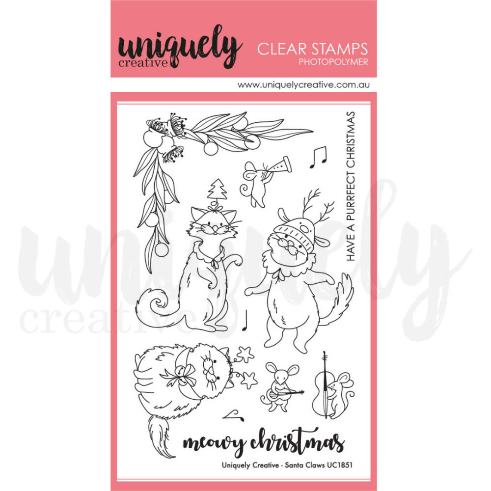 UC Santa Claws Stamp (includes bonus fussy cutting die)