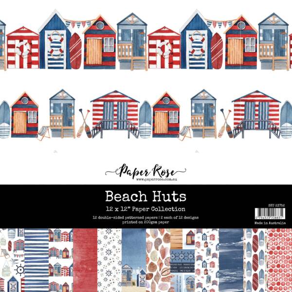 Paper Rose - 12x12 Collection Pack - Beach Huts