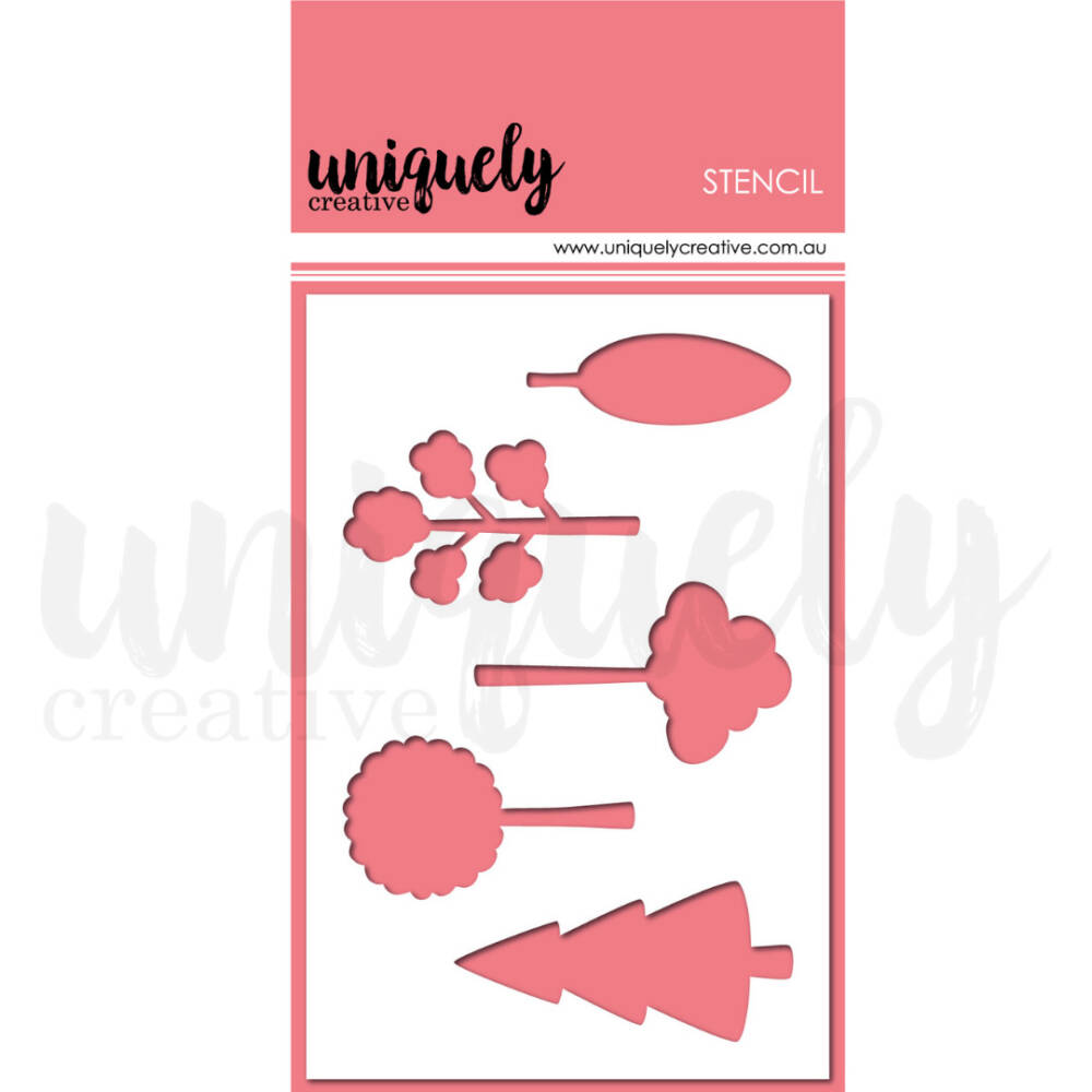 Uniquely Creative - Stencil - Scene Builder - Trees