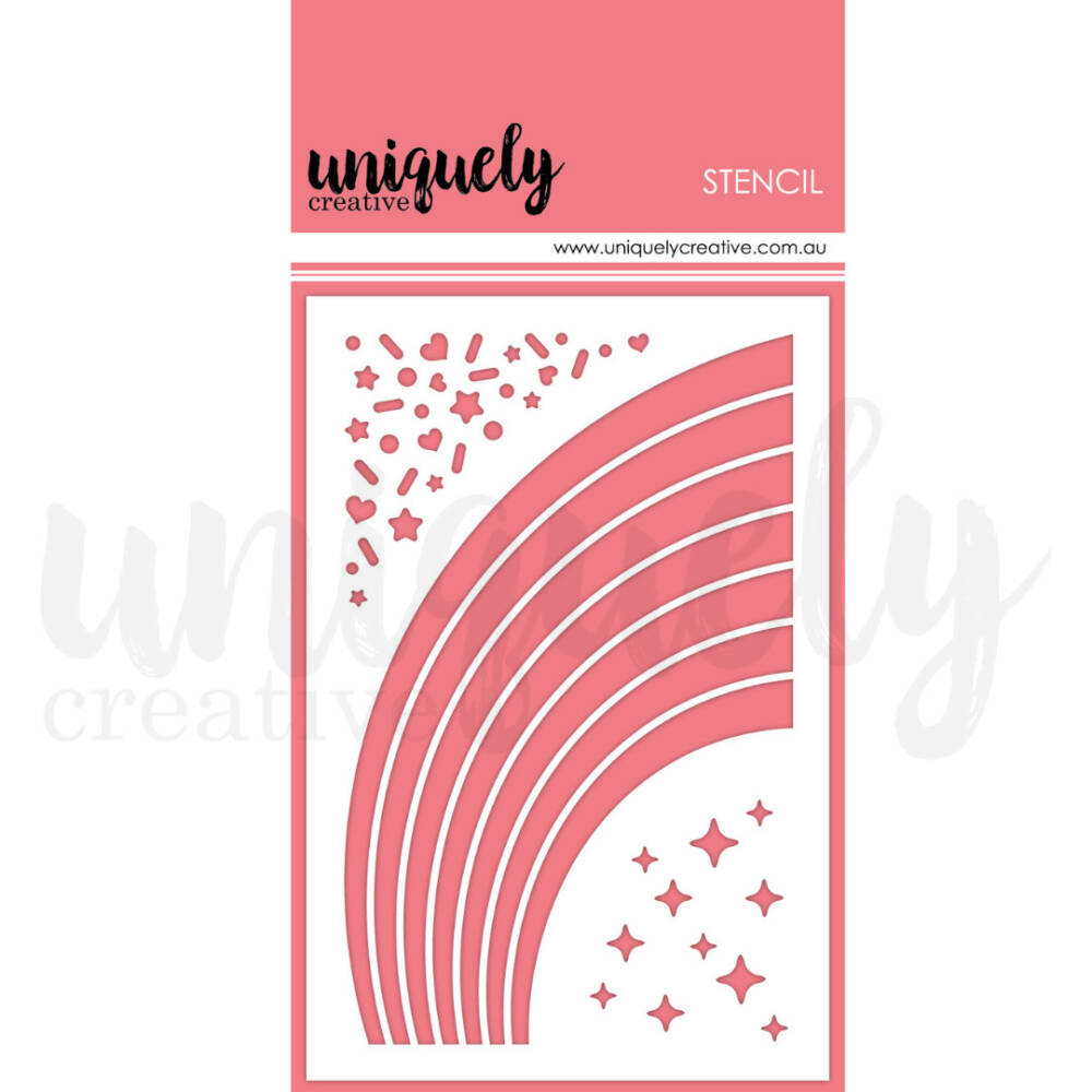 Uniquely Creative - Stencil - Rainbow Magic