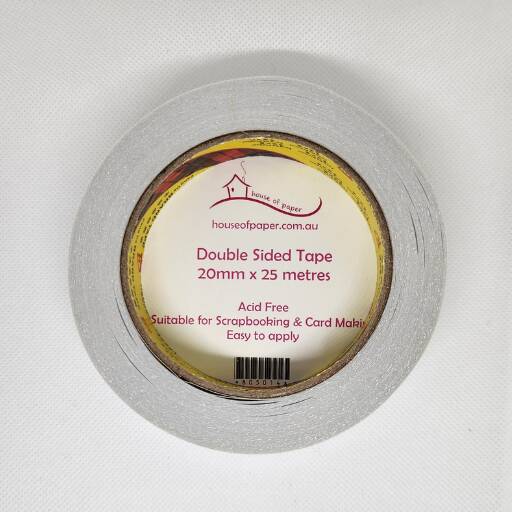 House of Paper 20mm double sided tape roll for scrapbooking and cardmaking.