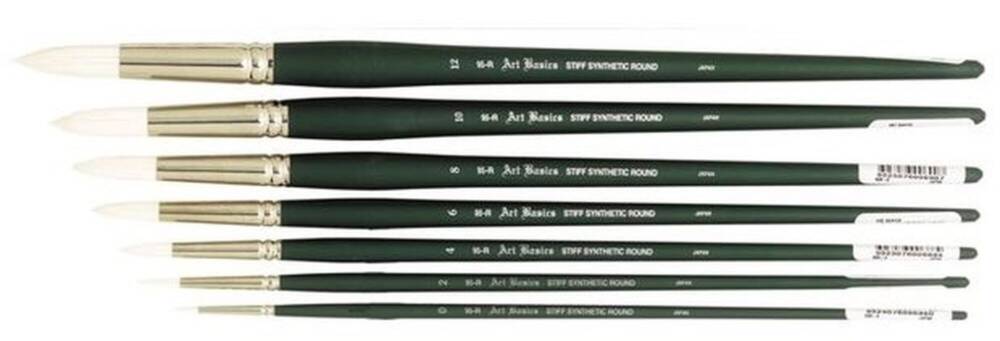 Art Basics Synthetic Brush Stiff Round #2 95-R