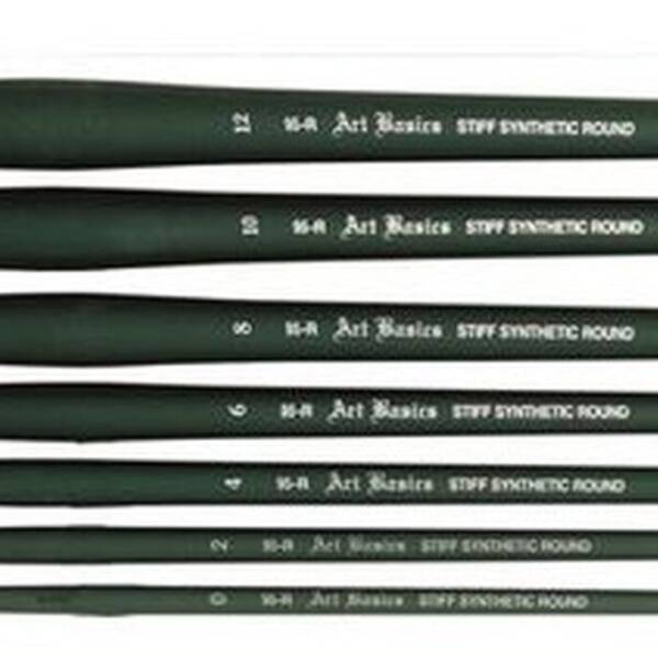 Art Basics Synthetic Brush Stiff Round #2 95-R