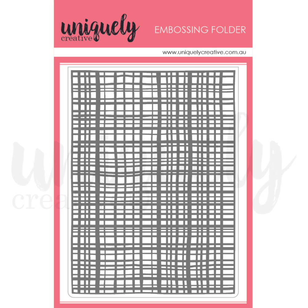 Uniquely Creative Embossing Folder - Meshwork