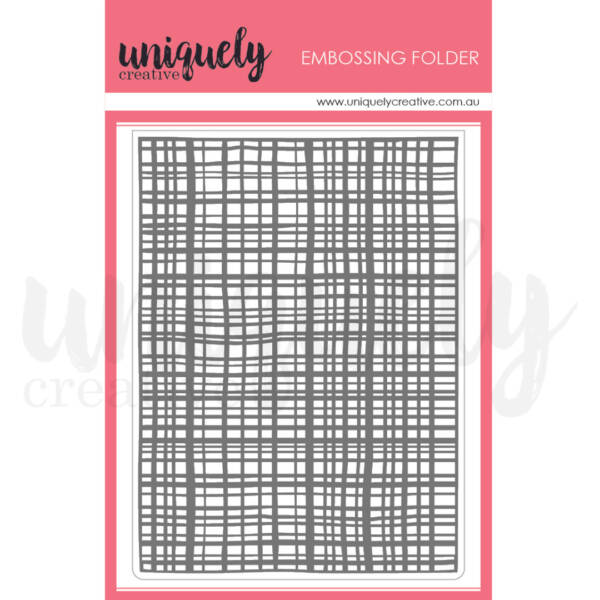 Uniquely Creative Embossing Folder - Meshwork