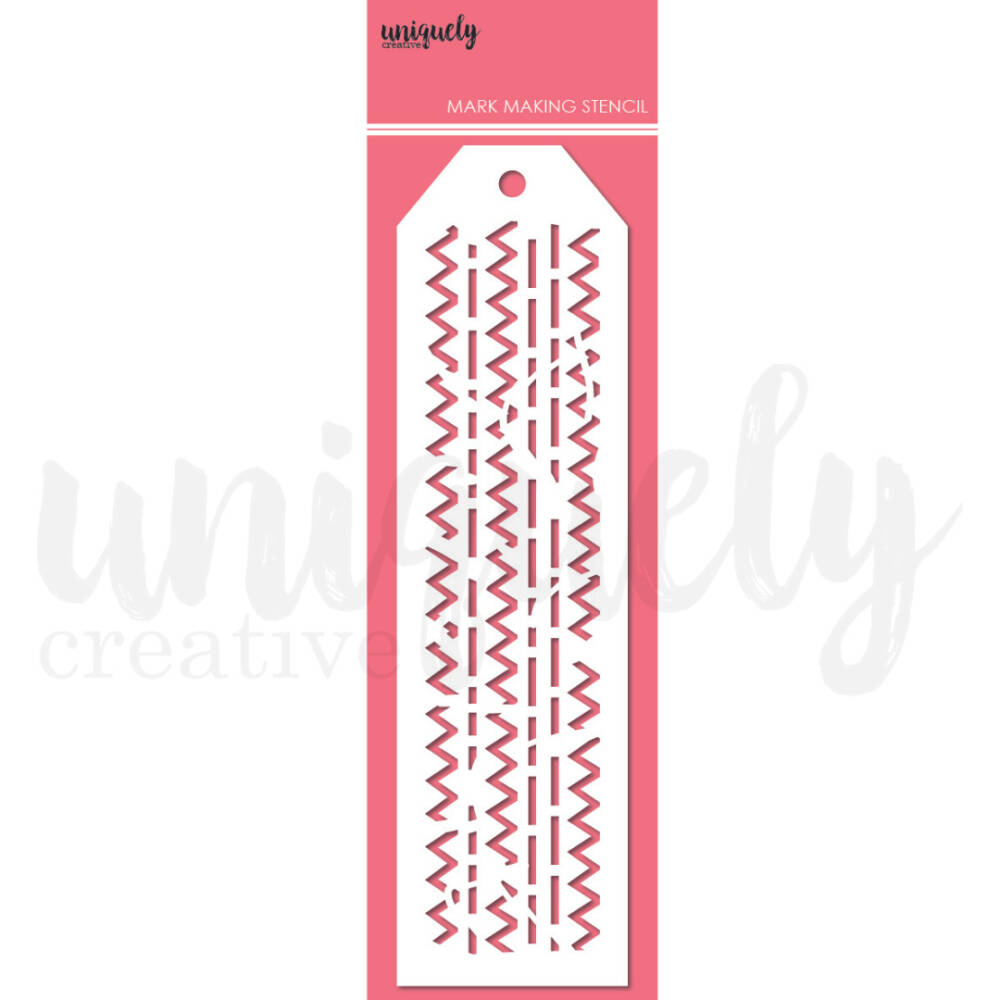 Uniquely Creative - Stencil - Abstract Stitching