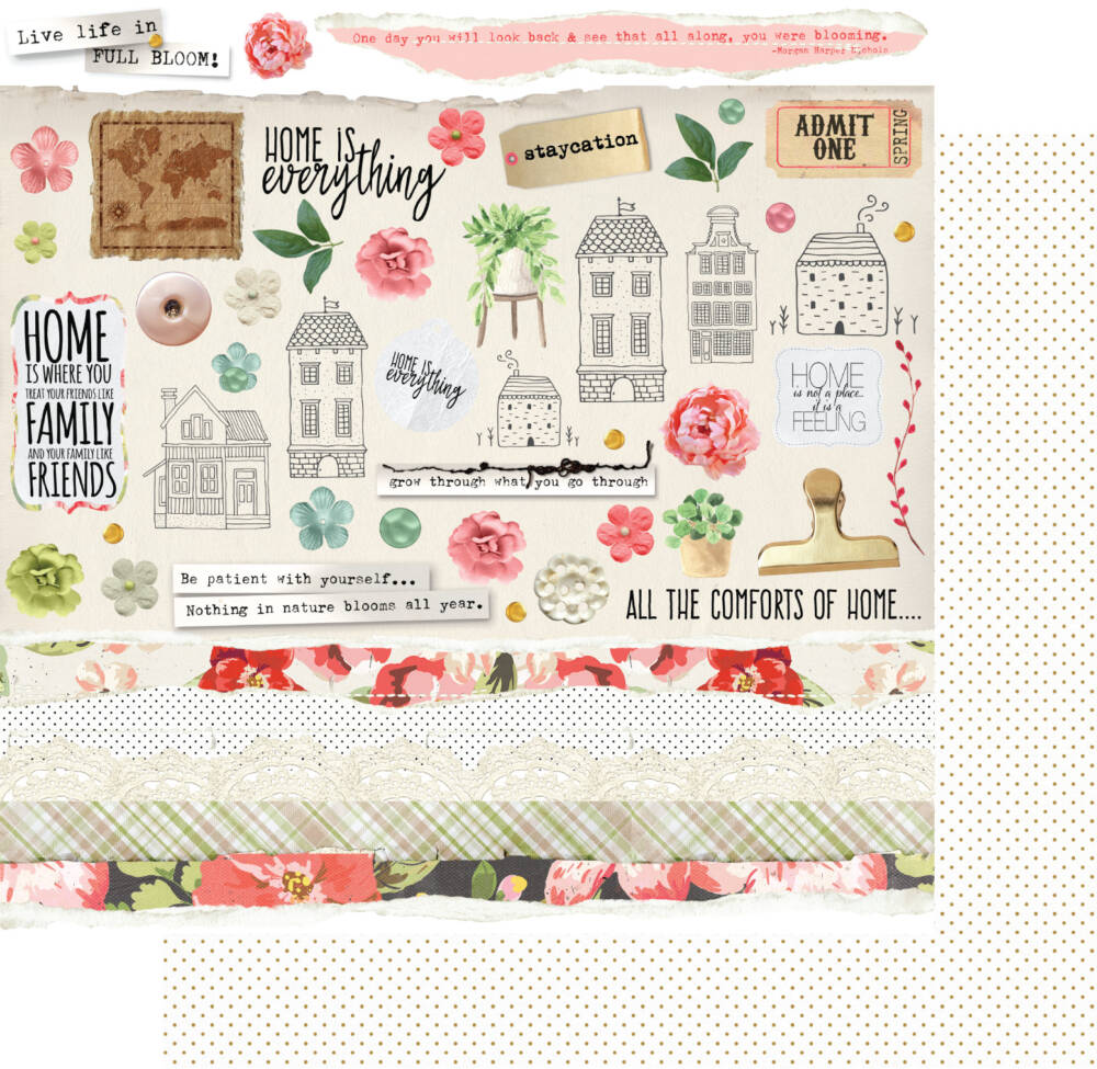 Uniquely Creative - 12x12 Paper - Full Bloom - Grow