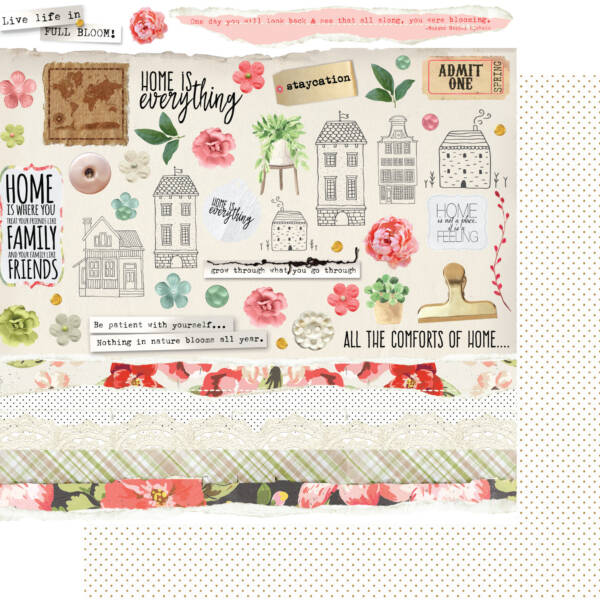 Uniquely Creative - 12x12 Paper - Full Bloom - Grow