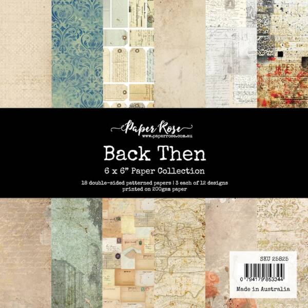 Paper Rose - 6 x 6 Collection Pack - Back Then
