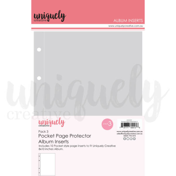 Uniquely Creative - 8" x 10" Pocket Page Insert - Pack 3